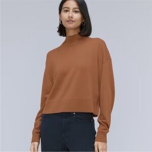 Everlane Mockneck Camel Sweater